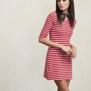 Reformation red and white striped dress small